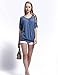 Foooxmart Women Slim Fit Stretchy Off Shoulder Short Long Sleeve Blouse Tops T Shirt,with a Choker Necklace (A05, X-Large)