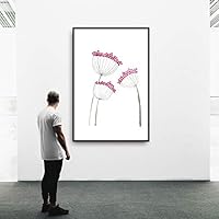 Framed Canvas Wall Art Beautiful Leaves Canvas Prints Home Artwork Decoration for Living Room,Bedroom - 16x24 inches