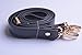 Wento 1pcs 43''-49'' Black PU Leather Straps Adjustable Bag Strap,Soft Faux Leather Shoulder Straps,Replacement Cross Body Purse Straps,Handbag Bag Wallet Straps (Gold)…