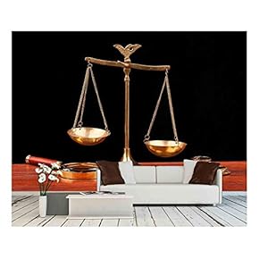 Money and Justice Wall - Canvas Art Wall Decor - 66"x96"