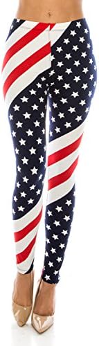 The Leggings Gallery Women's Printed Fashion Leggings Ultra Soft Solid & Patterned - Regular/Plus Sizes