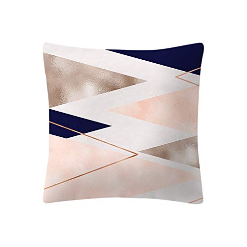 Fashion Print Pillow Case,PASHY Rose Gold Pink Cushion Cover Square Pillowcase Home Decoratio
