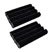 Adorox 2 sets of Finger Black Velvet Ring Trays Accessory Foam Pads Showcase Counter Top Display Jewelry Holder 5.5'' Holiday Gift Christmas
