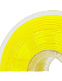 Gizmo Dorks 3 mm. (3.1 yard) filamento ABS de 2.2 pound 2.2lb para impresoras 3d, amarillo fluorescente (luz UV)