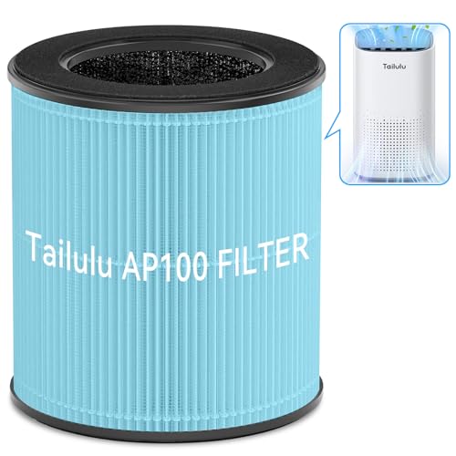 Tailulu Official AP100 Air Purifier Replacement Filter, 3-in-1 Air Purifier Filter, True H13 Filter, 1Pack(Blue)