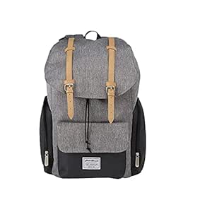 eddie bauer backpack grey tan