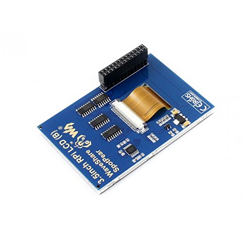 Waveshare 3.5inch RPi LCD (B) 320480 Resoution Touch Screen IPS TFT Display Designed for any Revision of Raspberry Pi Directly-pluggable Better Displaying