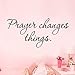 OVERMAL Decor,1PC Removable Art Vinyl Mural Wall Stickers Wall Decal Room Home Decor (I can do) (Prayer Changes Things)