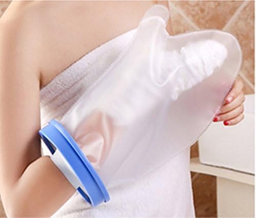 Adult Arm Cast Cover for Shower, Clear Waterproof Arm Bandage Protector for Bathing , Full Size Best Watertight Protection to Hand, Wrist, Finger Wound (Adult Short)
