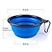 SET OF 3 Collapsible Travel Dog Bowl with Carabiners-Perfect Dogs/Cats Food & Water Bowl - Dishwasher Safe Premium Food Grade Silicone - BPA Free, by Petcaree