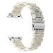 TRUMiRR For Apple Watch Band 42mm 44mm 45mm 49mm Women, Fashion Resin Watchband Metal Stainless Steel Buckle Strap Bracelet for iWatch SE Ultra 2 Apple Watch Series 9 8 7 6 5 4 3 2 1
