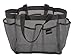 COED designs Quick Dry Nylon Shower Caddy mesh7 Pockets Tote Organizer Glamour Bag 2 Handle Bigger Size 10 in x 8 in x 8 in for College Dormitory Bathroom Accessories Gym Bag (Charcoal Gray)