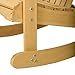 Giantex Adirondack Chair Outdoor Natural Fir Wood Rocking Chair Patio Deck Garden Furniture