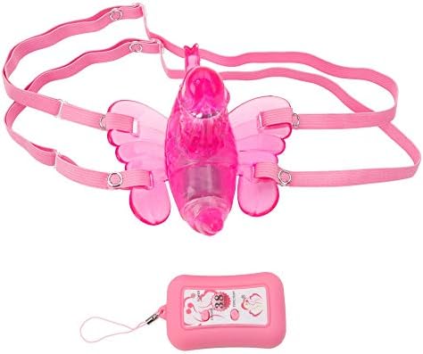 Veryke Direct 38-Frequency Silicone Vibrant Tools Waterproof Wireless Wearable Butterfly Tools for Women - Pink