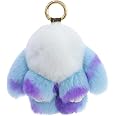 Soft Fluffy Rabbit Keychain Cute Plush Bunny Key Rings Plush Bunny Key Rings Faux Fur Keyring Pompom Keychain Decoration