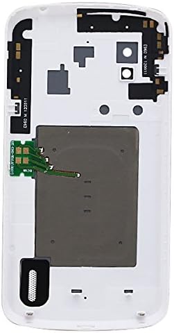 White Battery Rear Back Cover Glass Housing Wireless for Lg Nexus 4 E960 Replace