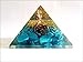 Exquisite A++ Turquoise Orgone Pyramid Crystal Gemstones Chakra Copper Metal
