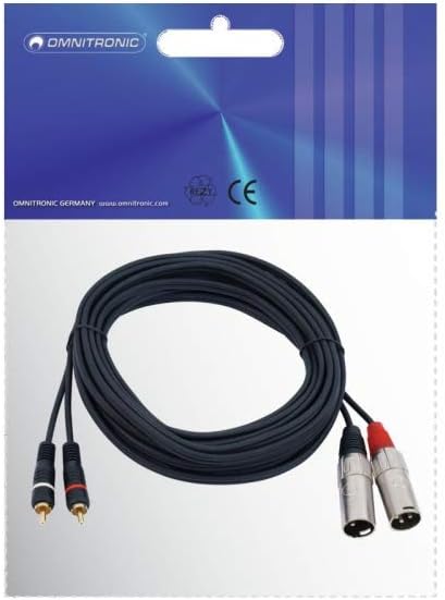 OMNITRONIC 3022522E XC2 60 2x XLR (M) Cable 6 m - Image 4