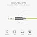 Picun S2 Earphones In-ear Earbuds Headphones with Microphone Wired 3.5mm Stereo Headset Dynamic Crystal Clear Sound In-line Remote Control Ergonomic Comfort-Fit for Kids Men Girls (Green)