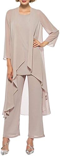 HIDRESS Women's Three Pieces Mother Of The Bride Dresses Pant Suits Bq133
