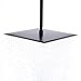 Hiendure Rain Shower Head, 16 Inch High Pressure Stainless Steel Rainfall Shower Head Square Waterfall Bath Shower with Silicone Nozzle and Adjustable Metal Swivel Ball Joint, Black