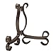 mDesign Decorative Metal Display Easel, Cookbook Holder, and Plate Stand for Kitchen and Household Storage of Tablets, Books, Plates, Pictures, Displays - Small - 4 Pack - Bronze