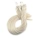 Ugeat Micro Ring Hair Extensions Blonde Micro Loop Hair Extensions Blonde Micro Link Hair Extensions Blonde Real Human Hair Micro Bead Blonde Hair Extensions 20 Inch 50g 50s