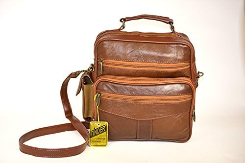 TINDER Genuine Leather Brown Carry bag backpack (Brown)CA711-BN