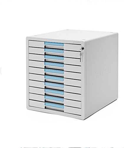System-2 Key File Cabinet 10 Drawers Office Home Desk Supplies Lock Function 1210K