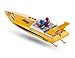 Top Race Remote Control Water Speed Boat, RC Boat for Kids, Perfect Toy for Pools and Lakes 8 Mph (Yellow)