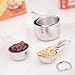 SilverOnyx Measuring Cups Stainless Steel - Premium Heavy Duty - Stackable, 4 Piece Measuring Spoons, Perfect for Cooking, in 1, 1/2, 1/4, 1/8 cup to ml - Set of 4