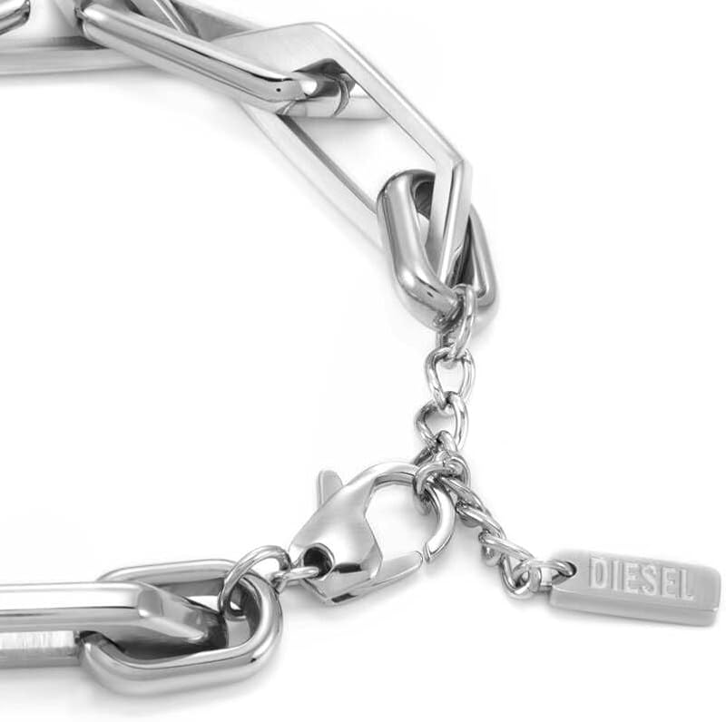 Herren Silberfarbenes Edelstahl Armband, DX1577040