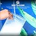 Reusable Storage Bags, Ziplock Food Sandwich Bags for Liquid, Snack, Lunch, Fruit, Freezer, Leakproof EXTRA THICK (8PACKS-3 Sandwich Bags + 3 Snack Bags + 2 Freezer)