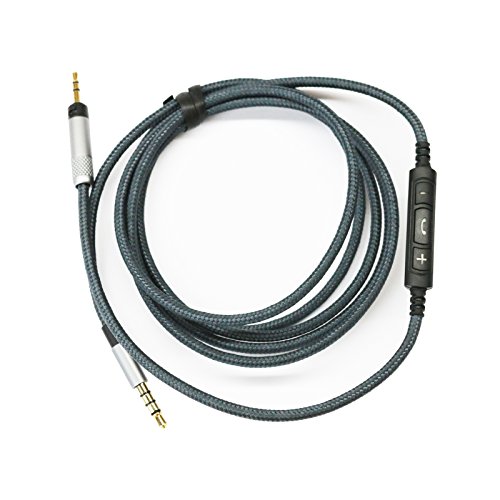 Replacement Audio Cable With Lock Connector For Audio Technica ATH-M50x & Sennheiser Headphones