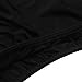 YiZYiF Women's See Through Unlined Thongs High Cut Bodysuit Swimsuit Mesh Leotard Top Black