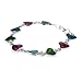 Colorful Cute Heart Abalone Paua Shell Designer Silver Jewelry Love Bracelet for Girl Woman