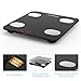 Bluetooth Body Fat Scale, ZOETOUCH Smart Digital Bathroom Weight Scale with iOS and Android APP Wireless Body Composition Analyzer Fitness Health Monitor Capacity up to 180 kg/396 lbs, Black