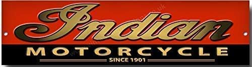 Indian motorcycles neat little quality metal garage sign