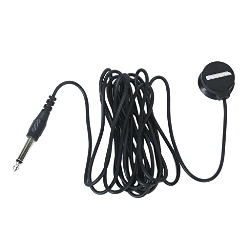 Lexiesxue Black Suction Cup Pickup for Guitar Mandolin Violin Ukulele