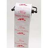 JustPaperRoses Happy Birthday Daddy, Dad, Mommy, or Mom toilet paper by (Mom)