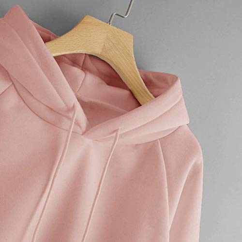 Risaho Damen GroßE Größ Hoodies FüR Teenager MäDchen Einfarbig Warm Winter Damen Pulli Sweatshirt Lose Tops Oberteile