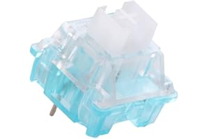 PAKJEL Outemu Custom Switches, 3Pin RGB Silent/Clicky/Linear/Tactile Similar Holy Panda Pre-Lubed Switch for Gaming Mechanical Keyboard (Color : Ocean, Size : 90PCS)