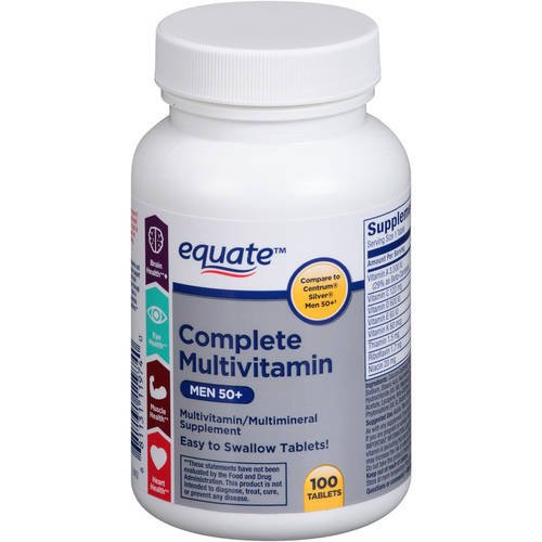Equate Complete Multivitamin Women 50+, 100 Tablets Health