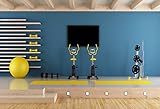 Laeacco Gym Equipment Photography Background