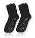 Pembrook Non Skid / Slip Socks – (2-Pack – Black) – Hospital - Fuzzy Slipper Socks – Great for adults, men, women. Designed for medical hospital patients but great for everyone