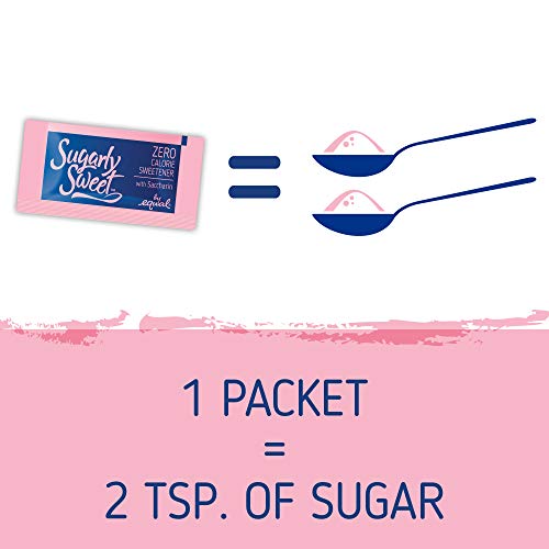 SUGARLY SWEET Zero Calorie Sweetener Packets with Saccharin Pricepulse