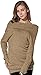 Merryfun Women's Spring Off-Shoulder Pullover Sweater Bottoming Shirt, Brown M