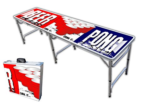 8-Foot Professional Beer Pong Table - Beer Pong Graphic