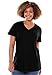 Woman Within Plus Size Perfect Short-Sleeve V-Neck Tee (Petite Available) - 2X, Black
