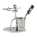 Metal Iron Pen Container Holder Pencil Cup Iron Art Music Figure~Home Office Desk Decor Gift Perfect Father's Day Gift(C73 Flute)